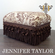 【まとめ買い割引対象品】 ジェニファーテイラー Jennifer Taylor フットスツール・Broderick 【送料無料】