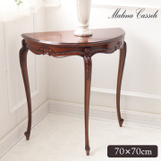 【決算セール最終特価★4,280円OFF】マリナカッシーリハーフムーンコンソール 幅70cm【送料無料】
