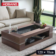 HOBANG,センターテーブル,幅120cm,収納,おしゃれ,リビング,ローテーブル,ウォールナット,北欧,シンプル,モダン,高級-14