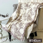 マルチカバー(140×200cm) トワルドジュイ Toile de Jouy スロー ひざ掛け おしゃれ ヨーロピアン クラシック-7