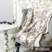 マルチカバー(100×100cm) トワルドジュイ Toile de Jouy スロー ひざ掛け おしゃれ ヨーロピアン クラシック-8