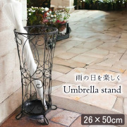 アンティーク調,ヨーロピアン,アイアン,ラウンド傘立て,ブラック,軽量,玄関,アンブレラスタンド,おしゃれ,モダン,クラシック,丸型-14