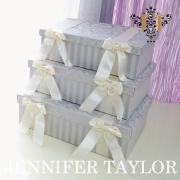 【まとめ買い割引対象品】 ジェニファーテイラー Jennifer Taylor BOX3Pセット・Haruno-Gray 【送料無料】