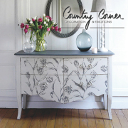 【在庫限り廃盤SALE】【Country Corner】フランス カントリーコーナー FLORENTINコレクション FLORA-キャビネットオブチューリップ【送料無料・開梱設置付き】