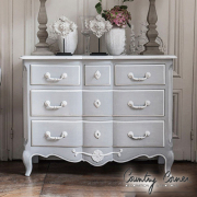 【在庫限り廃盤SALE】【Country Corner】フランス カントリーコーナー GUSTAVIENコレクション 5DOOR CHEST-5引き出しチェスト【送料無料・開梱設置付き】