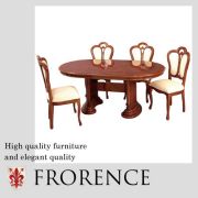  Saltarelli FLORENCE～ フローレンス～ダイニングセット(5P)合皮(四人掛け・4人掛け・4人用)【送料無料・開梱設置付き】