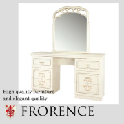 Saltarelli FLORENCE～ フローレンス～ドレッサー(ミラー付き)【送料無料・開梱設置付き】