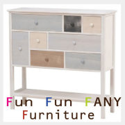  FANY FURNITURE～ファニーファニチャー～ ベーシックカラー下台付きチェスト(ワイド)【送料無料】