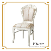 ヨーロピアンクラシックスタイル Fiore～フィオーレ～ ストライプホワイトチェアデコ【送料無料】