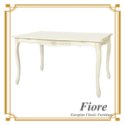  ヨーロピアンクラシックスタイル Fiore～フィオーレ～ ダイニングテーブル135【送料無料・開梱設置付き】
