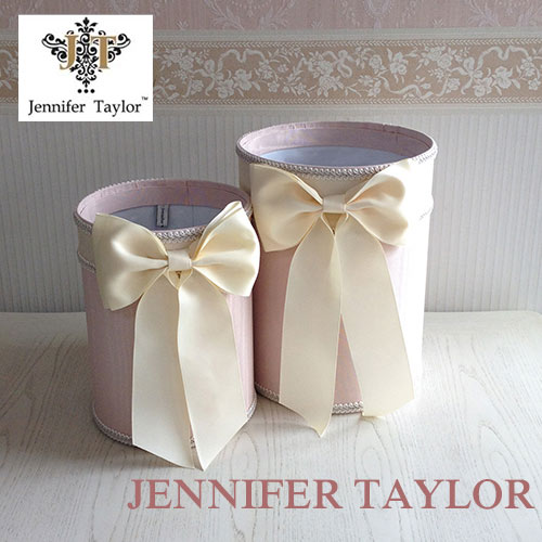 【まとめ買い割引対象品】 ジェニファーテイラー Jennifer Taylor ダストBOX2PセットChinon(PK)・Ribbon 【送料無料】