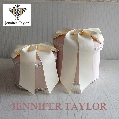 【まとめ買い割引対象品】 ジェニファーテイラー Jennifer Taylor オーバルBOX2PChinon(PK)・Ribbon