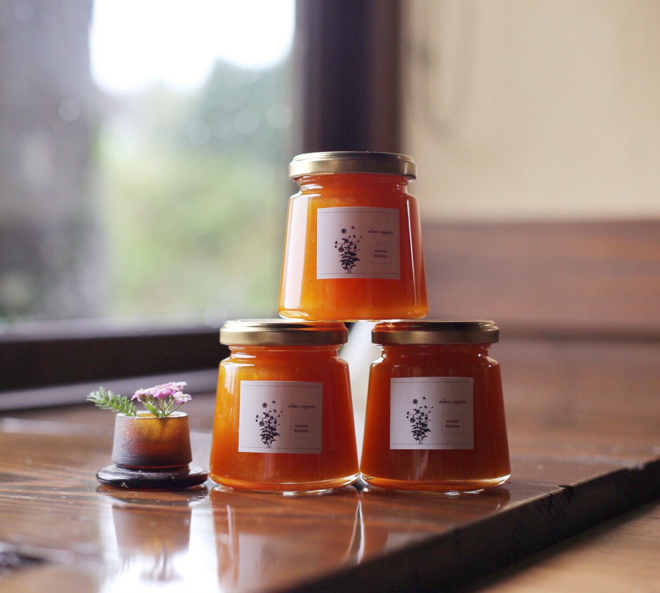 【熊本産】 olmo coppiaハンドメイド商品　無添加　熊本産“みかん”のまるごとジャム　140ｇ