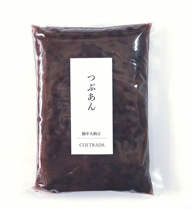 【岡山産】coltrada商品　自然栽培　備中大納言小豆つぶあん　300ｇ 無施肥・無農薬