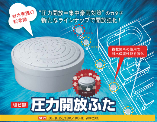 圧力開放フタ