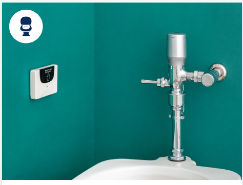 ミナミサワ　Flush Manラムダ　大便器用リモコンタイプ 　INAX用　FDR-LBフタがカバー付