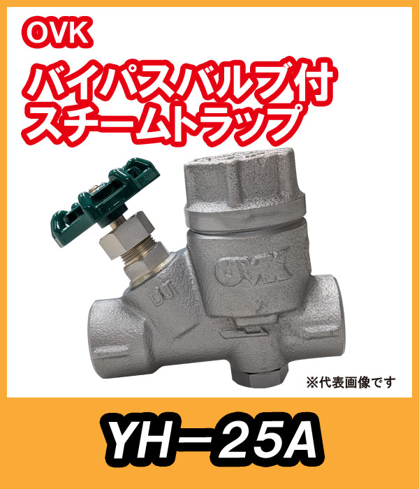OVK 大洋弁栓   スチームトラップ バイパス付 25A YH-25