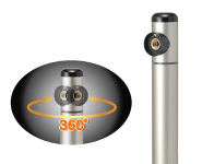 竹村 丸型水栓柱 S-10BSR-1313100 1.0m シャンパンゴールド