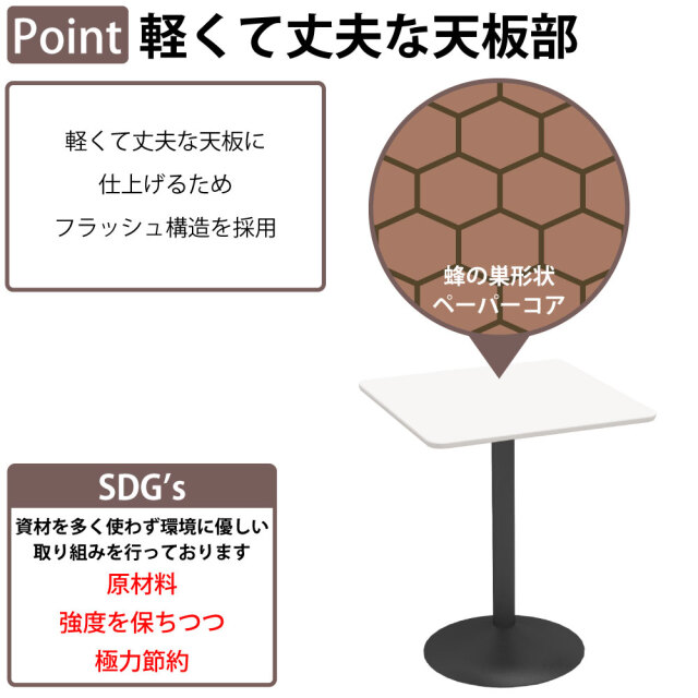 鋳鉄製ダイニングテーブル脚、アンティークスタイルのカフェテーブル高さ72cm カフェテーブル 四角 ダイニングテーブル おしゃれ 幅60×高さ72cm