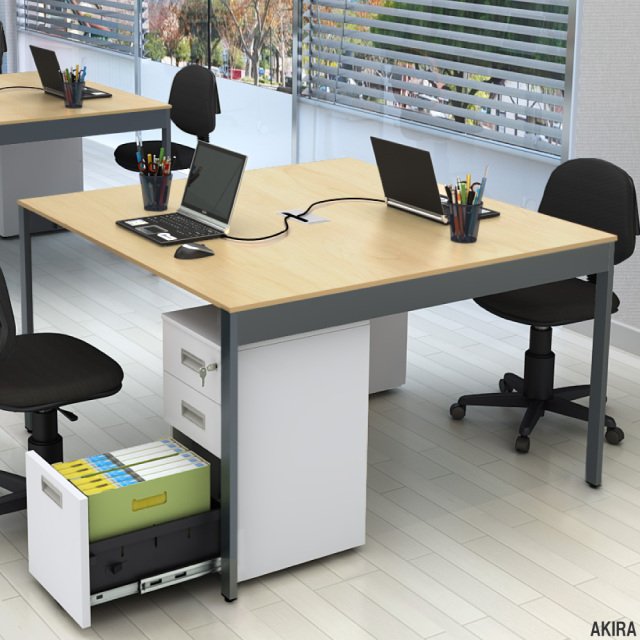 フリーアドレスデスク オフィスデスク 配線キャップ付き 幅1200×奥行