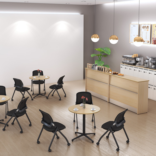 TFC-BKBK_5.jpg　TFC2-BKBK　TFC4-BKBK　スタッキングチェア　ミーティングチェア　会議用　椅子　2脚セット　4脚セット