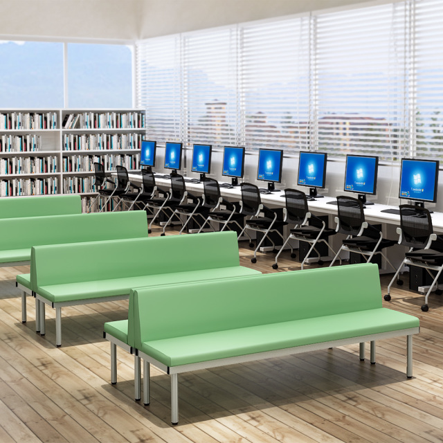 bcl-1850-gr_1.jpg ベンチ 背付きベンチ 背付ベンチ 180cm グリーン セット写真 1000×1000px set