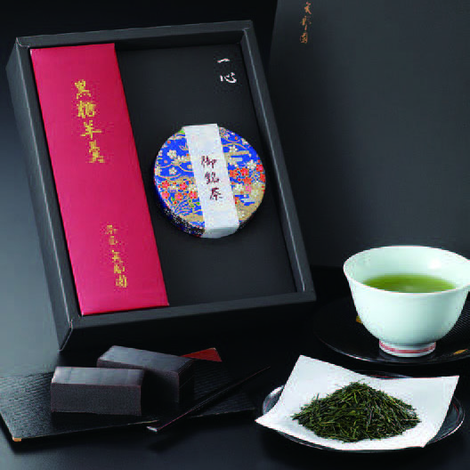 一心 玉川茶・岩谷堂「黒糖羊羹」セット