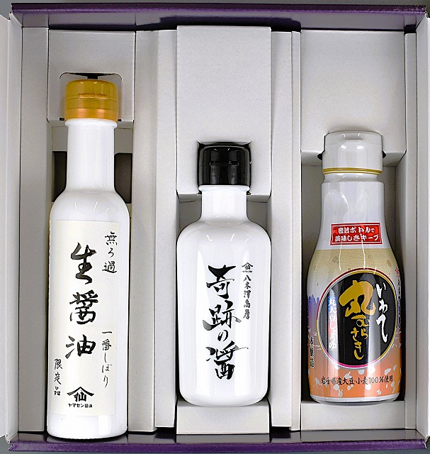 八木澤の醤油食べ比べ
