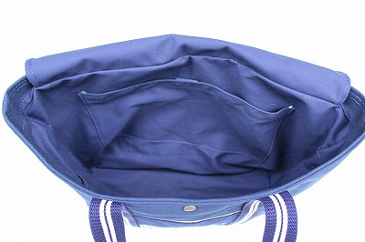 帆布 トートバッグ(大) 紺色 トート大 紺 内ポケ大