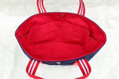 帆布 トートバッグ(小) 赤色 トート小 赤 内ポケ