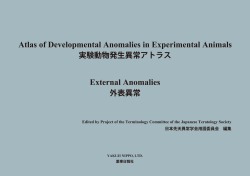実験動物発生異常アトラス 外表異常