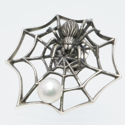 10334506_蜘蛛ピンブローチ
