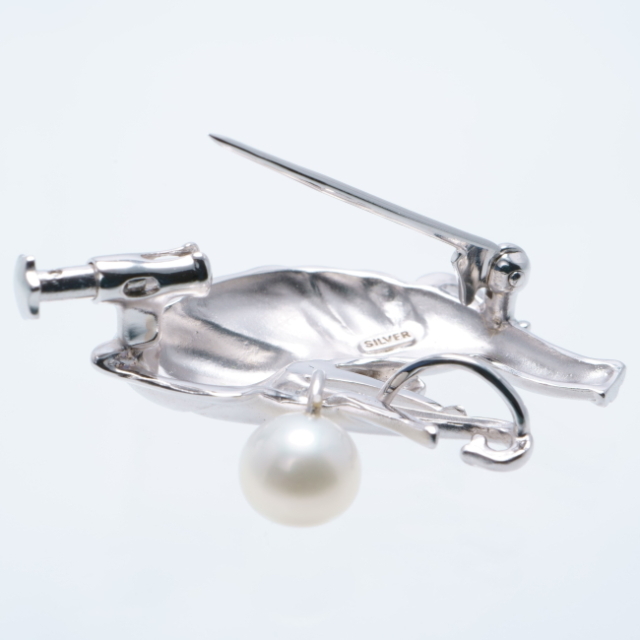 象シルバー925ブローチ Cini アンティークスターブローチ 純銀