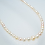 鑑別書付き✨ピンク系 あこや真珠 6.5-7.0mm ネックレス シルバー刻印 オーロラ花珠鑑別鑑定書付】あこや真珠(8.5-9mm珠)ネックレス