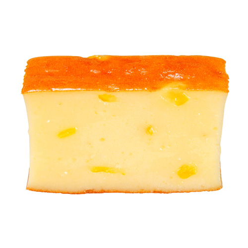 ゆず入り厚焼　1本入（切り口）