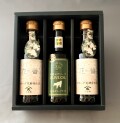 小豆島産100％オリーブ油、花醤ギフトセット（200ml×3本入り）