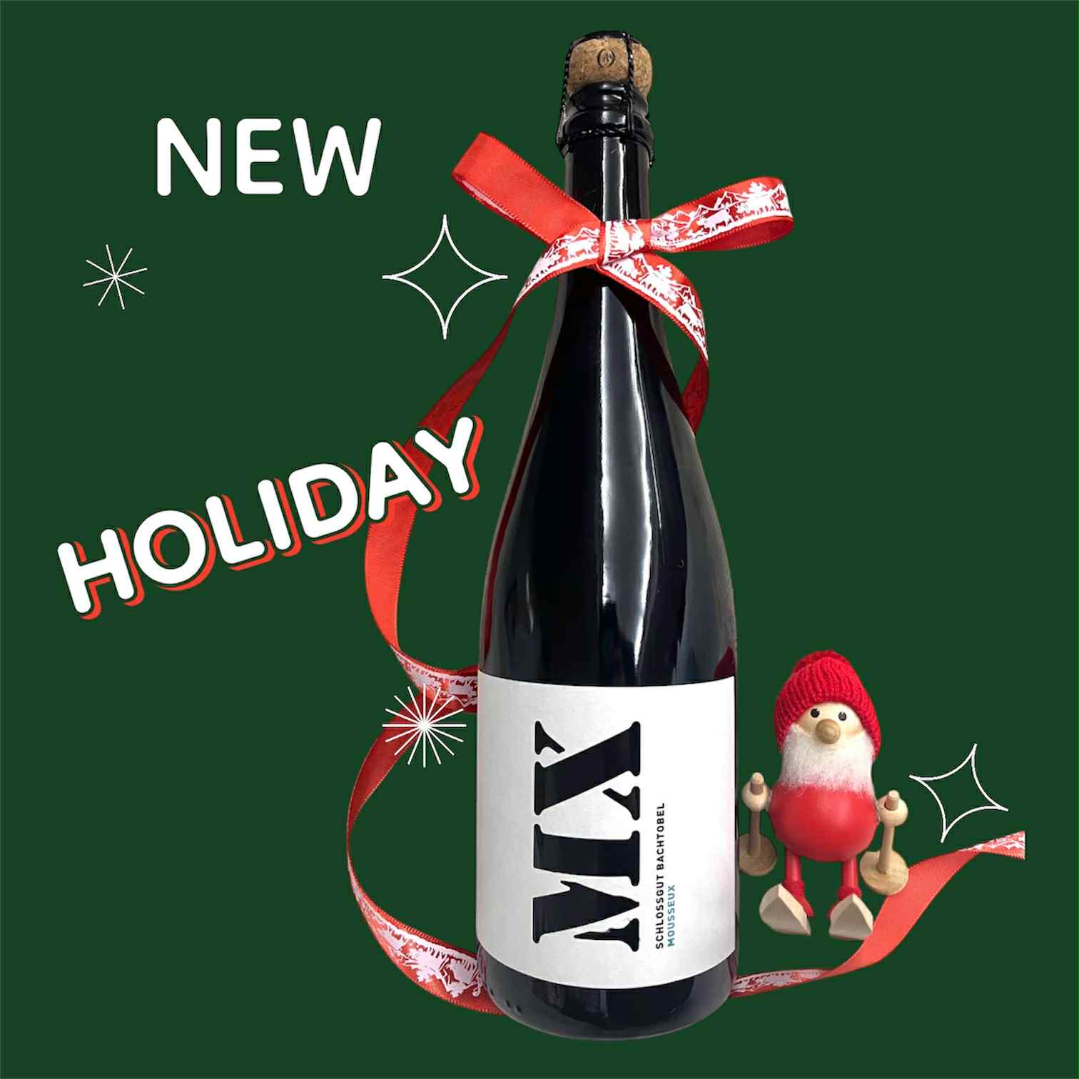 2025クリスマス特別企画60本限定【スイスドイツ語圏至高のスパークリングワイン】Schlossgut Bachtobel Mousseux シュロスグット・バシュトベル・ムス, VDP スイス, NV, 750ml