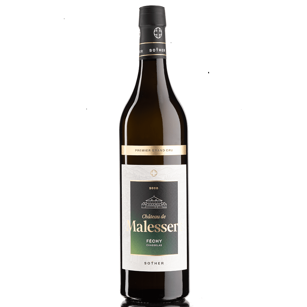 【スイス・ヴォ―州最優良格付けシャスラ種100％白ワイン】シャトー・ド・マルセール Chateau de Malessert 1er Grand Cru, Fechy La Cote AOC, 2020, 750ml