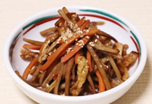 きんぴら（さんごヤマブシタケパウダー入り）