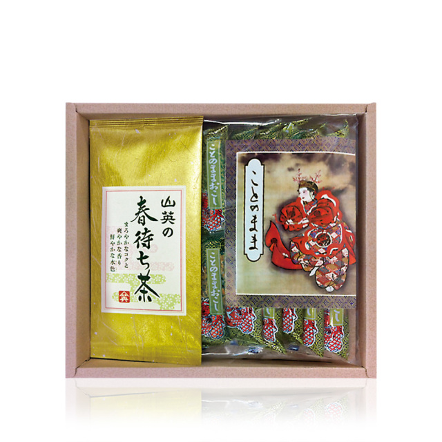 春待ちセット 春待ち茶 80g平袋／ことのままおこし １２枚入