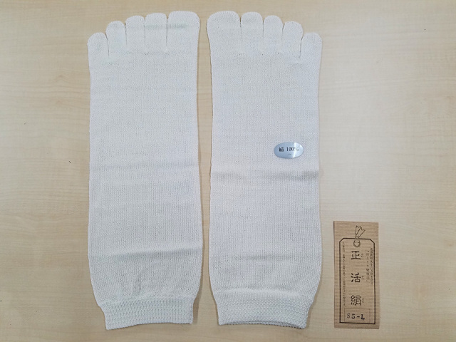 絹5本指靴下 生成