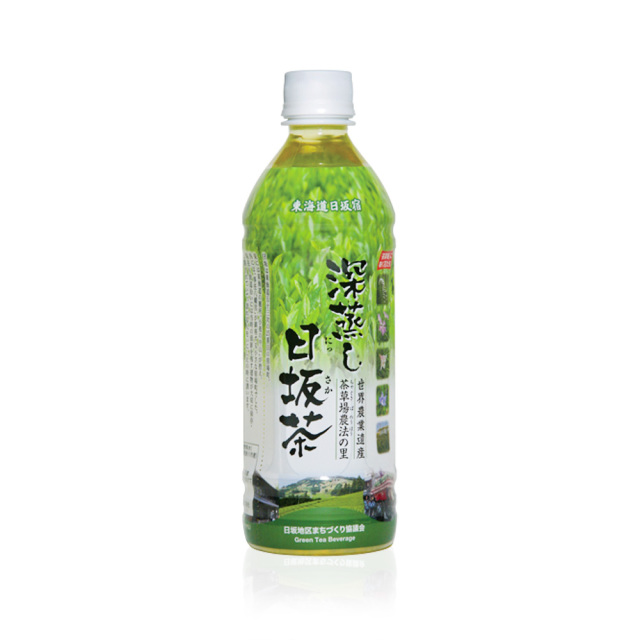 深蒸し日坂茶ペットボトル (1ケース / 500ml×24本入)