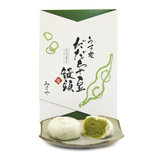 だだちゃまめ出品 うす皮だだちゃ豆饅頭 6ヶ入