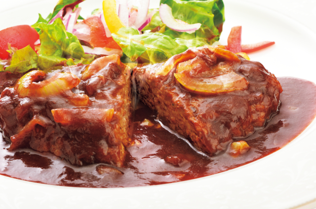 米沢牛黄木　米沢牛入り濃旨デミハンバーグ_01