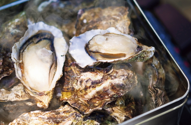広島牡蠣のカンカン焼き