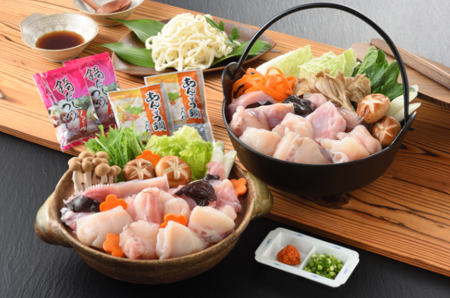 山口県産あんこう鍋食べ比べうどん付きセット（5～6人前）_01