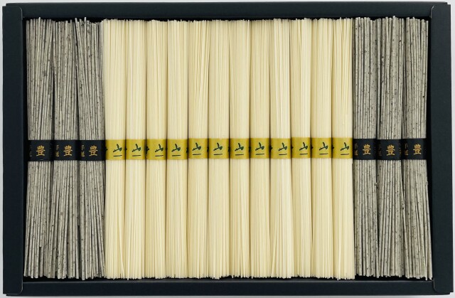 【GO-50】手延べそうめん詰合せ「瑞祥」 そうめん 24束・黒ごま麺 豊穣12束