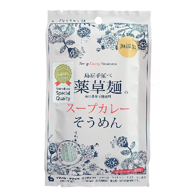 Nyk 02 島原手延べ薬草麺のスープカレーそうめん 1食入 島原手延べそうめん めんの山一 通販サイト