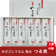 【NU-30】 手延べのどごしうどん「つる美」 (80ｇ×2束)×6袋