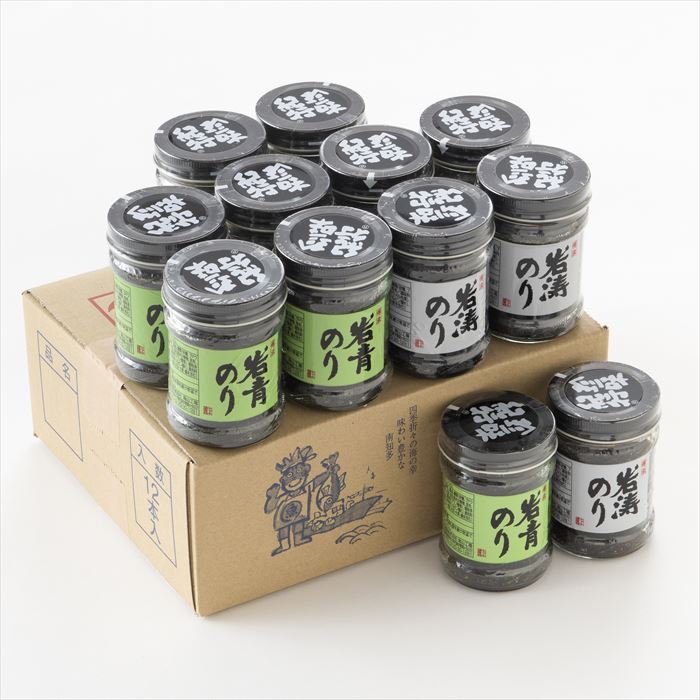 岩涛のり詰合2種（岩涛のり6本・岩青のり6本）（佃煮）｜ヤマキ海産